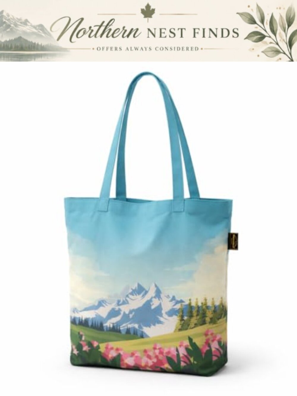 Women's Large Shoulder Bag Cotton Blend Zipper Casual Handbag